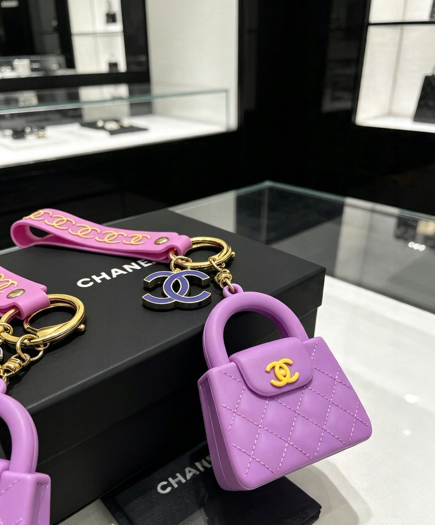 Chanel Vintage-Finish Keychain
