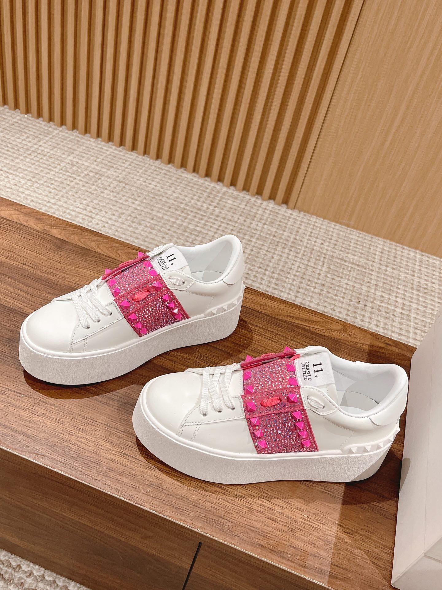 Valentino Calfskin Leather Sneakers