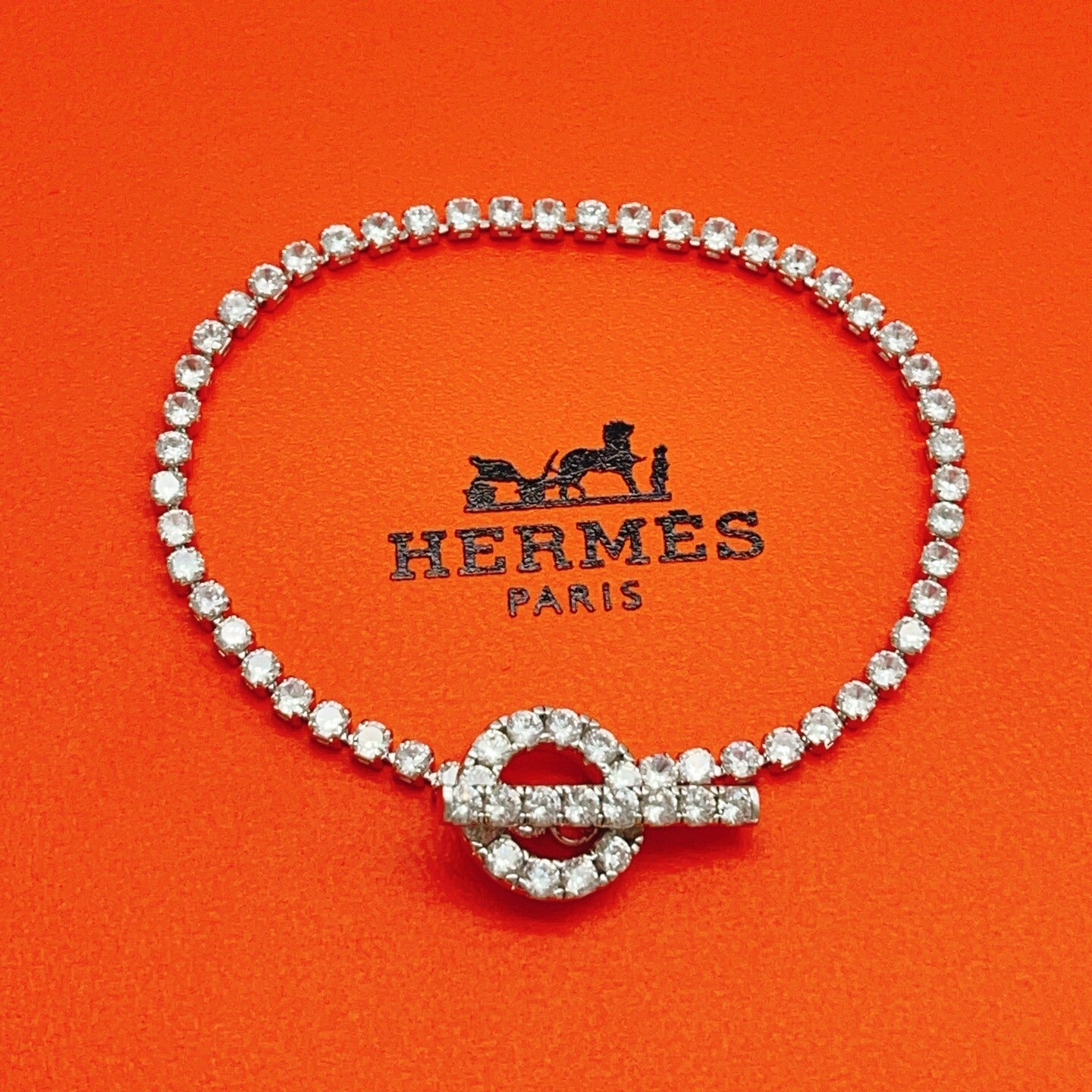 Hermes Silver Brass Bracelet