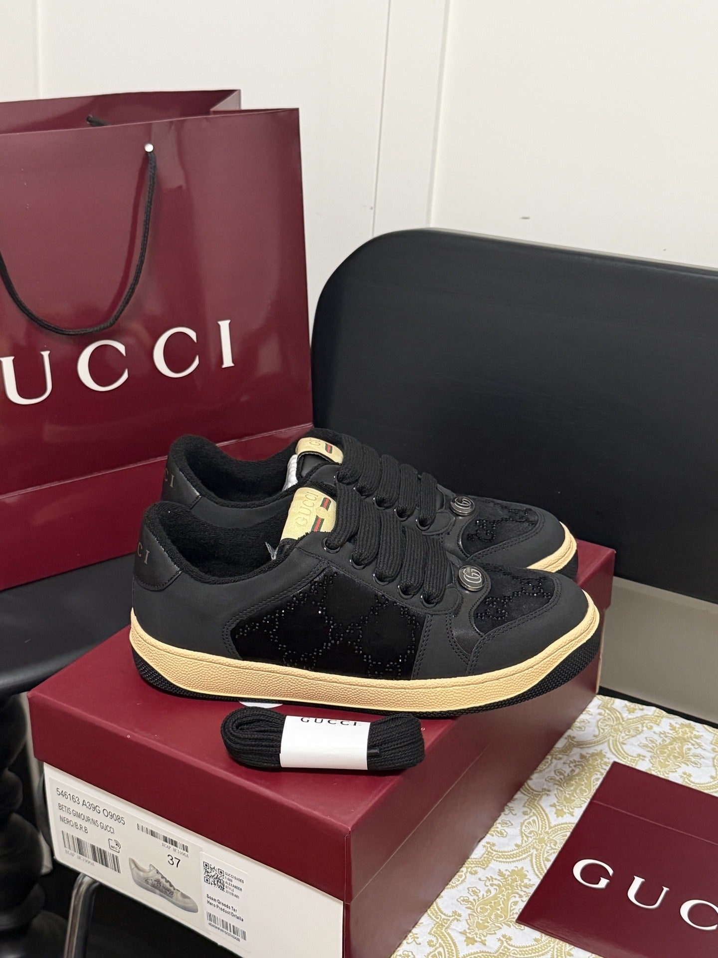 Gucci Crystal Sneakers