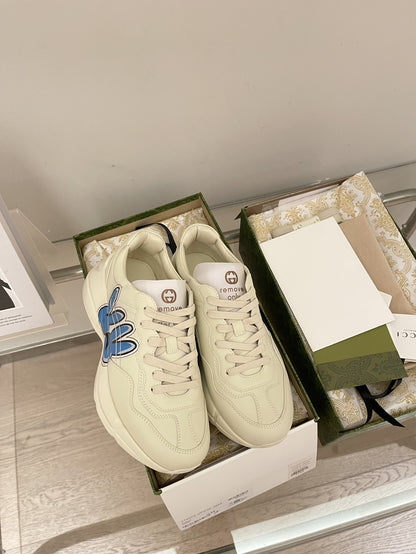 Gucci Calfskin Leather Sneakers