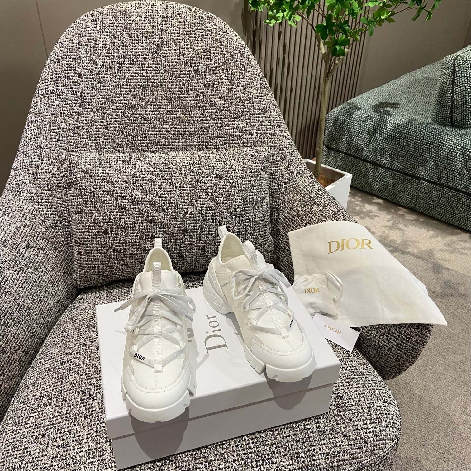 Dior Leather Logo Sneakers