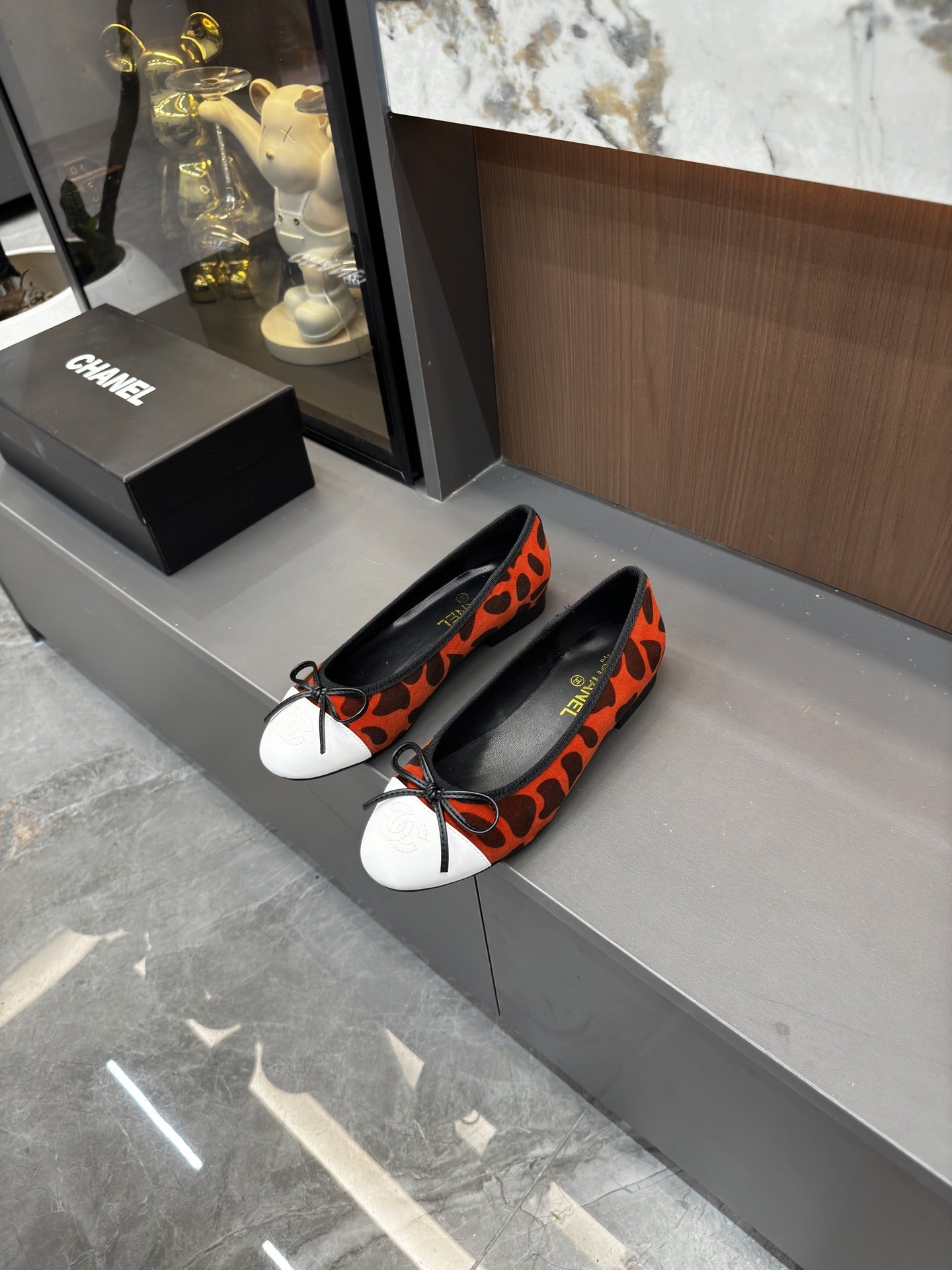 Chanel Lambskin Leather Bow Shoes