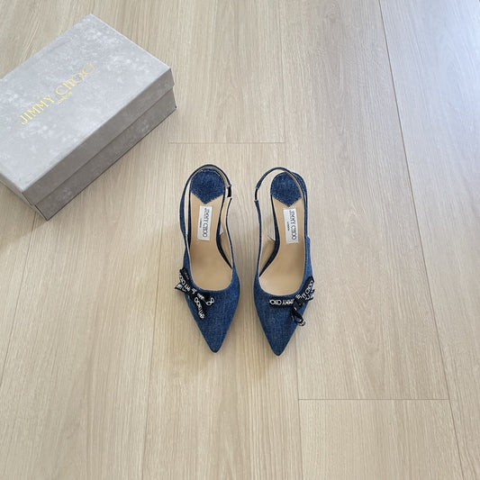 Jimmy Choo Patent Leather Bow Sandals