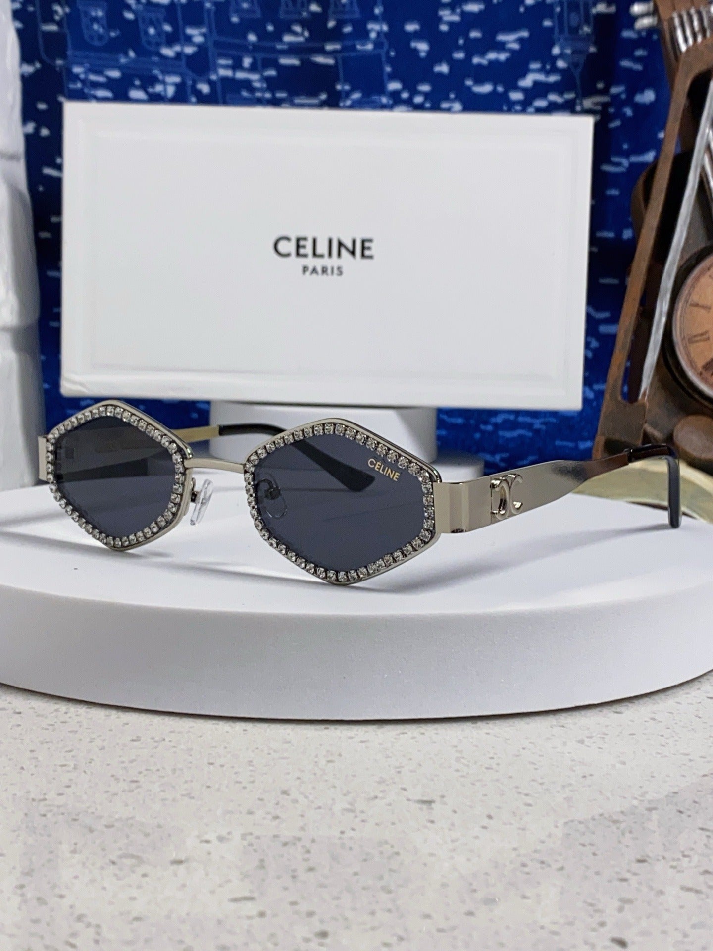 Celine Vintage-Finish Sunglasses