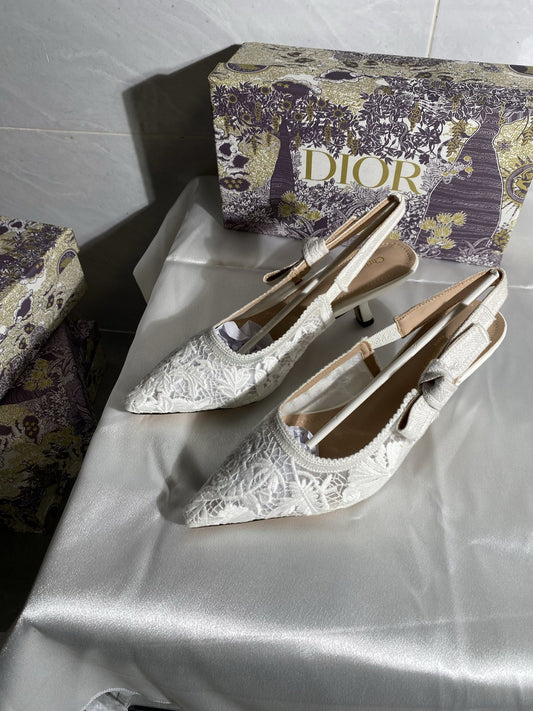 Dior Embroidered Heels