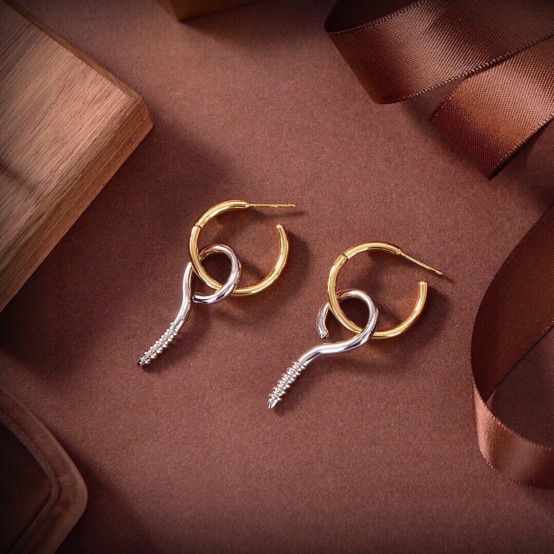 Balenciaga Brass Earrings