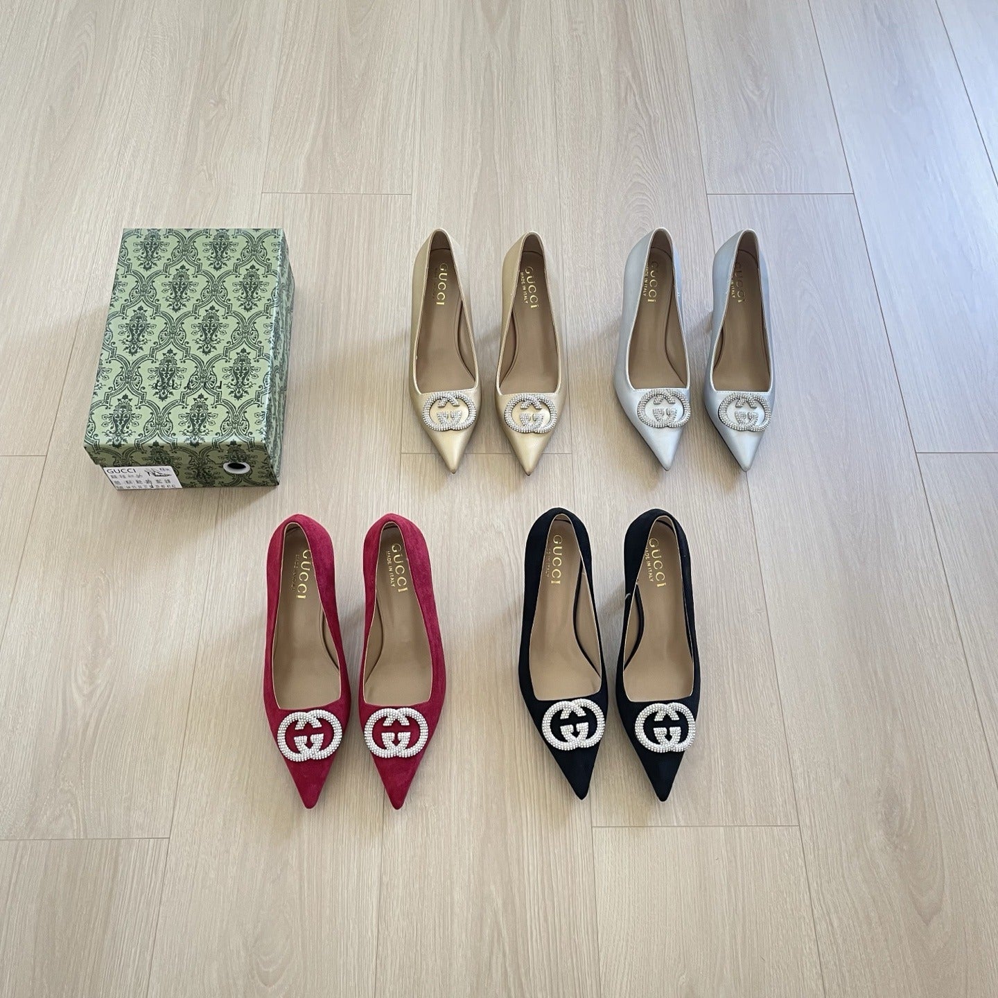 Gucci Crystal Heels
