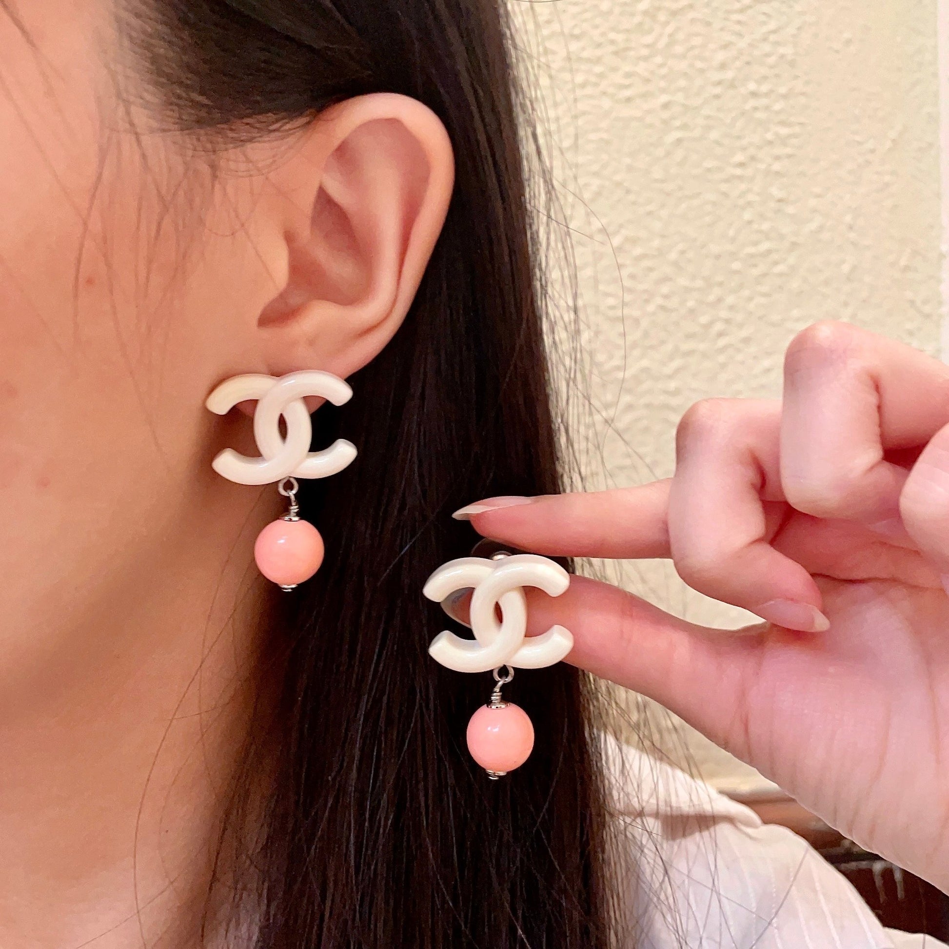 Chanel Pearl Earrings