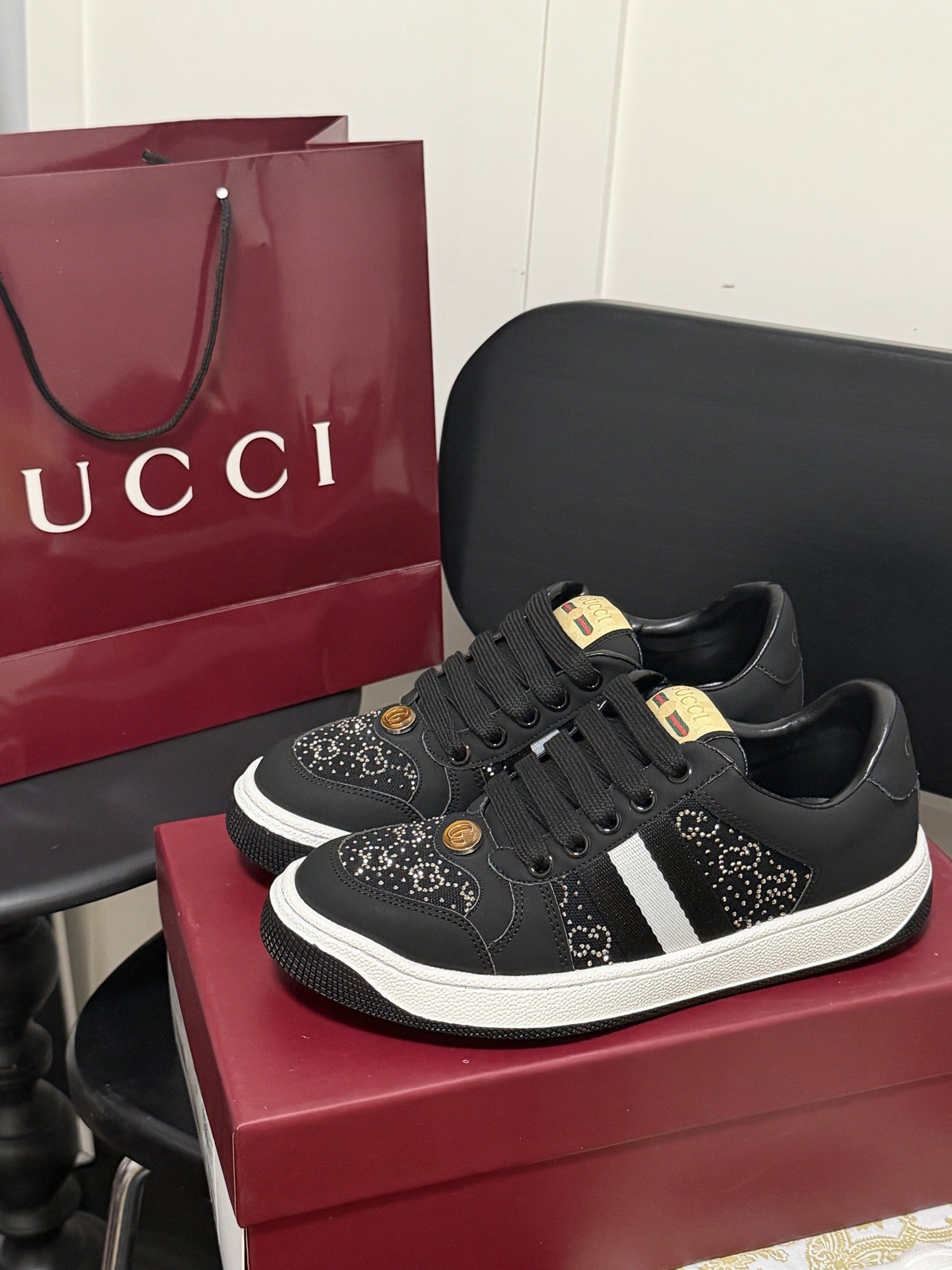 Gucci Crystal Sneakers