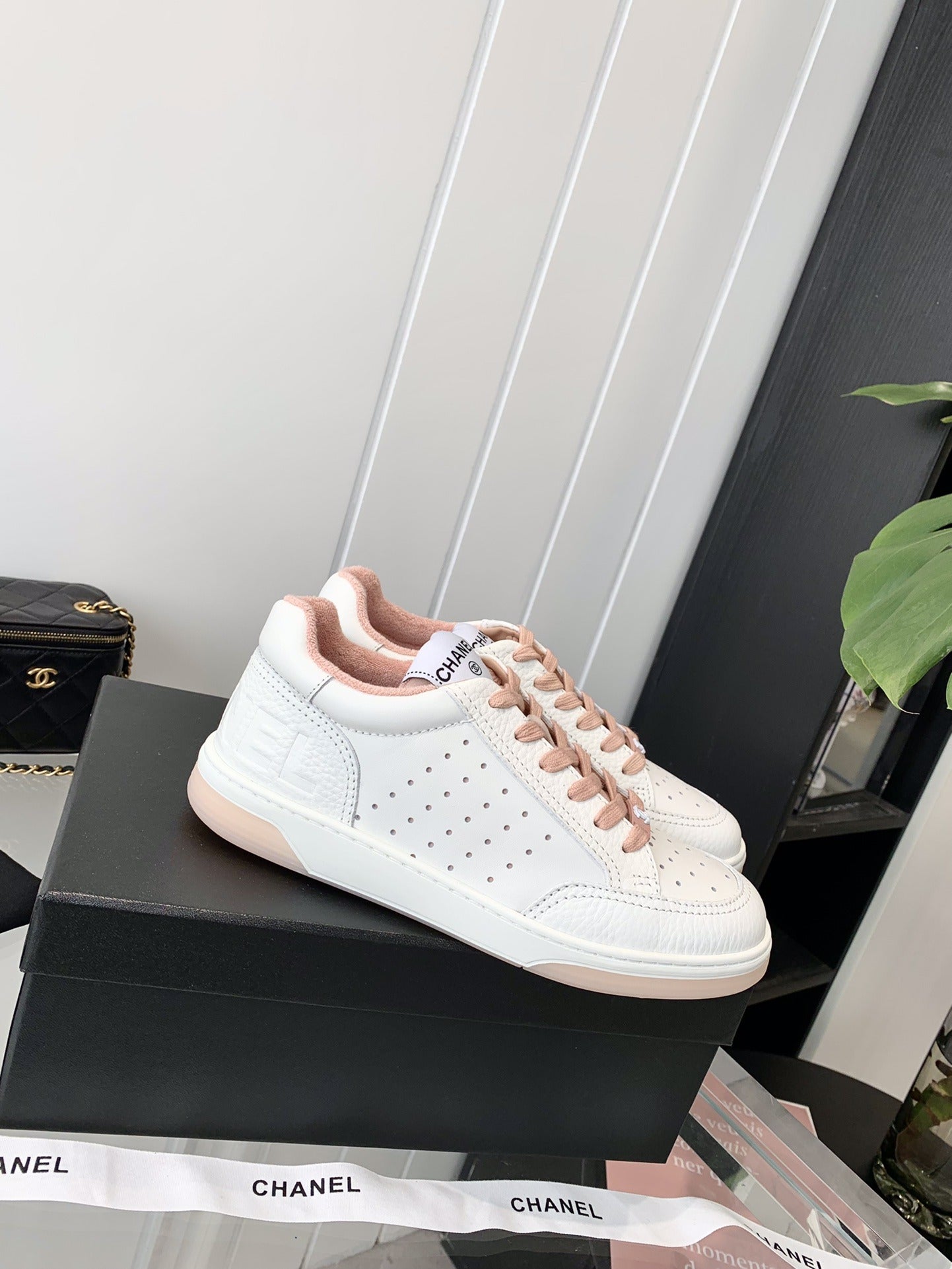Chanel Logo Sneakers