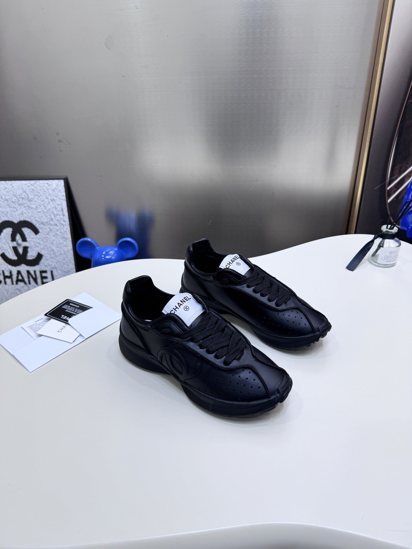 Chanel Leather Tennis Shoes
