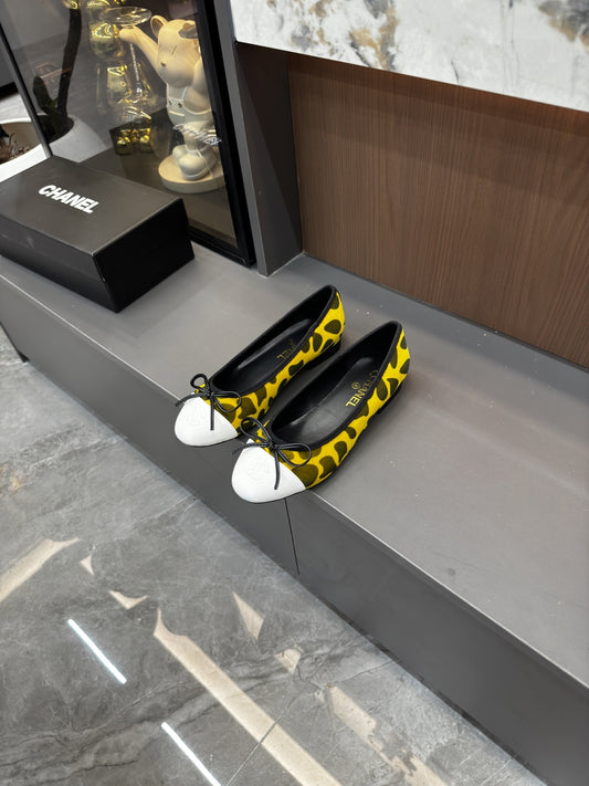 Chanel Lambskin Leather Bow Shoes