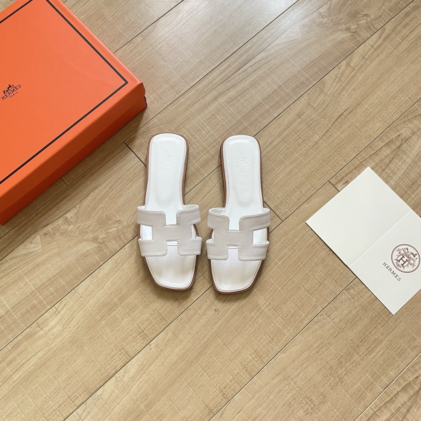 Hermes Leather Slides