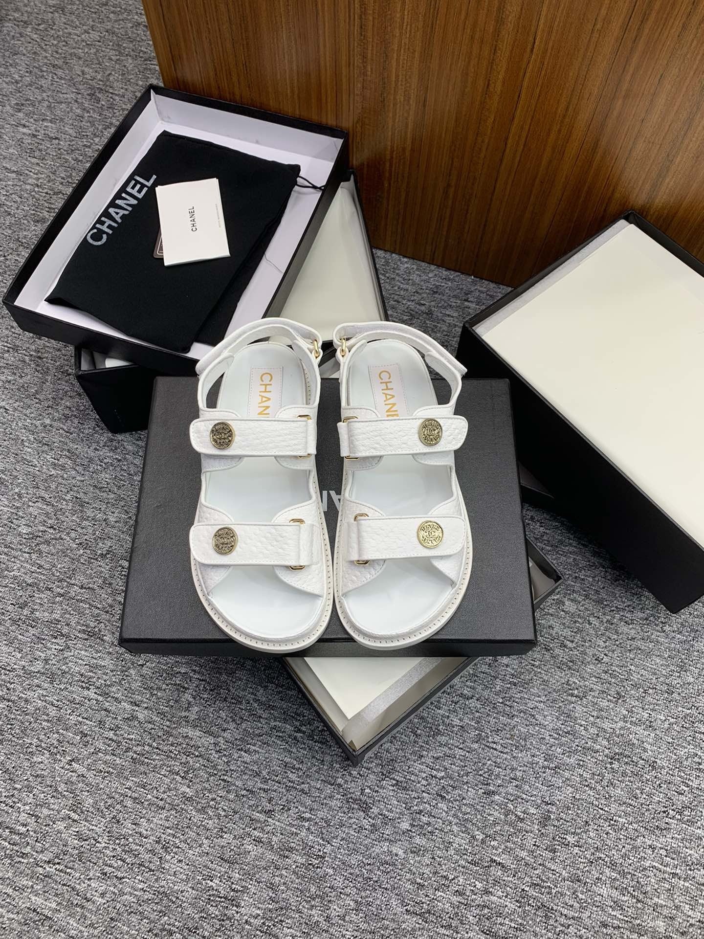 Chanel Lambskin Leather Sandals