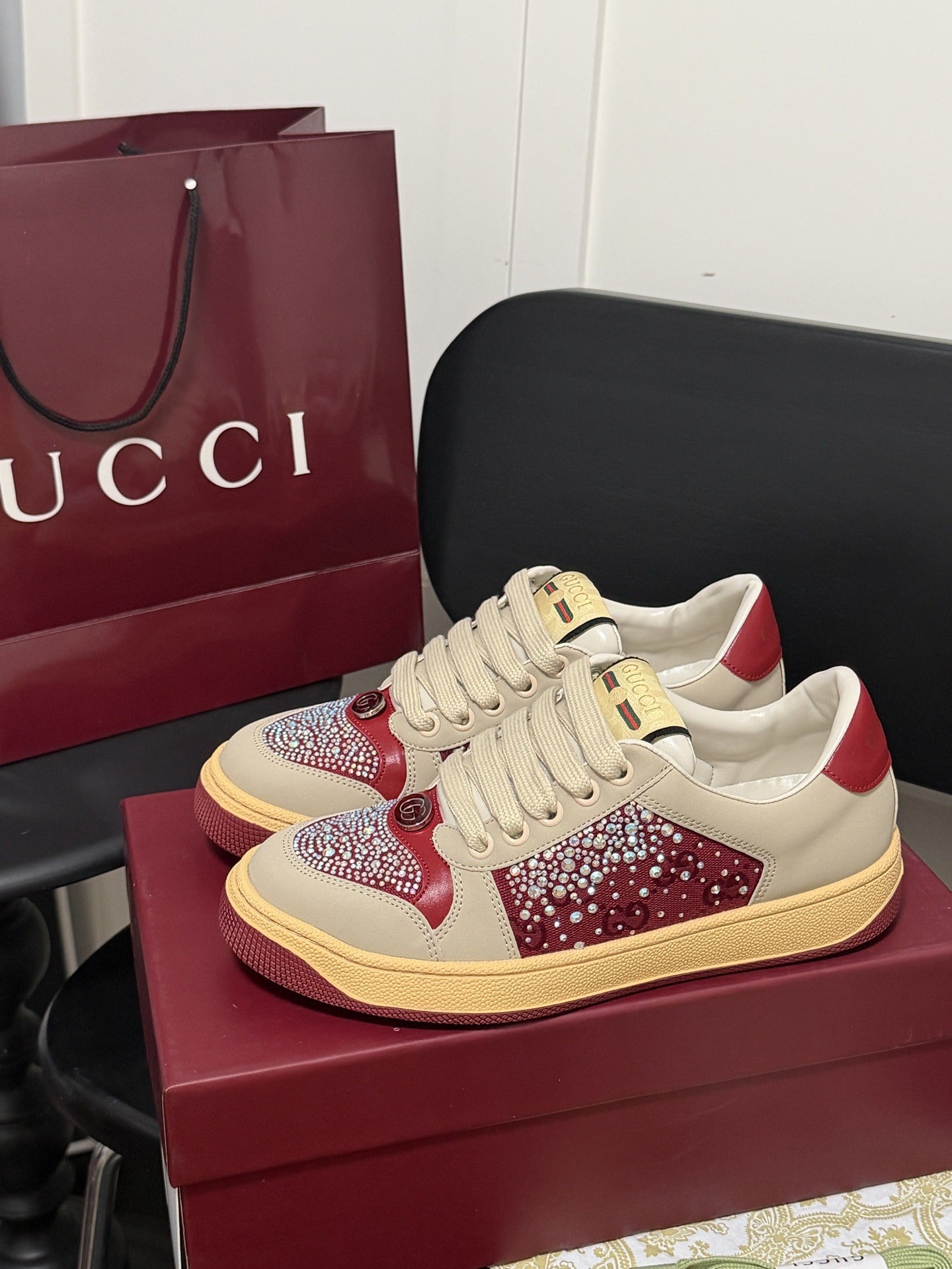 Gucci Crystal Sneakers