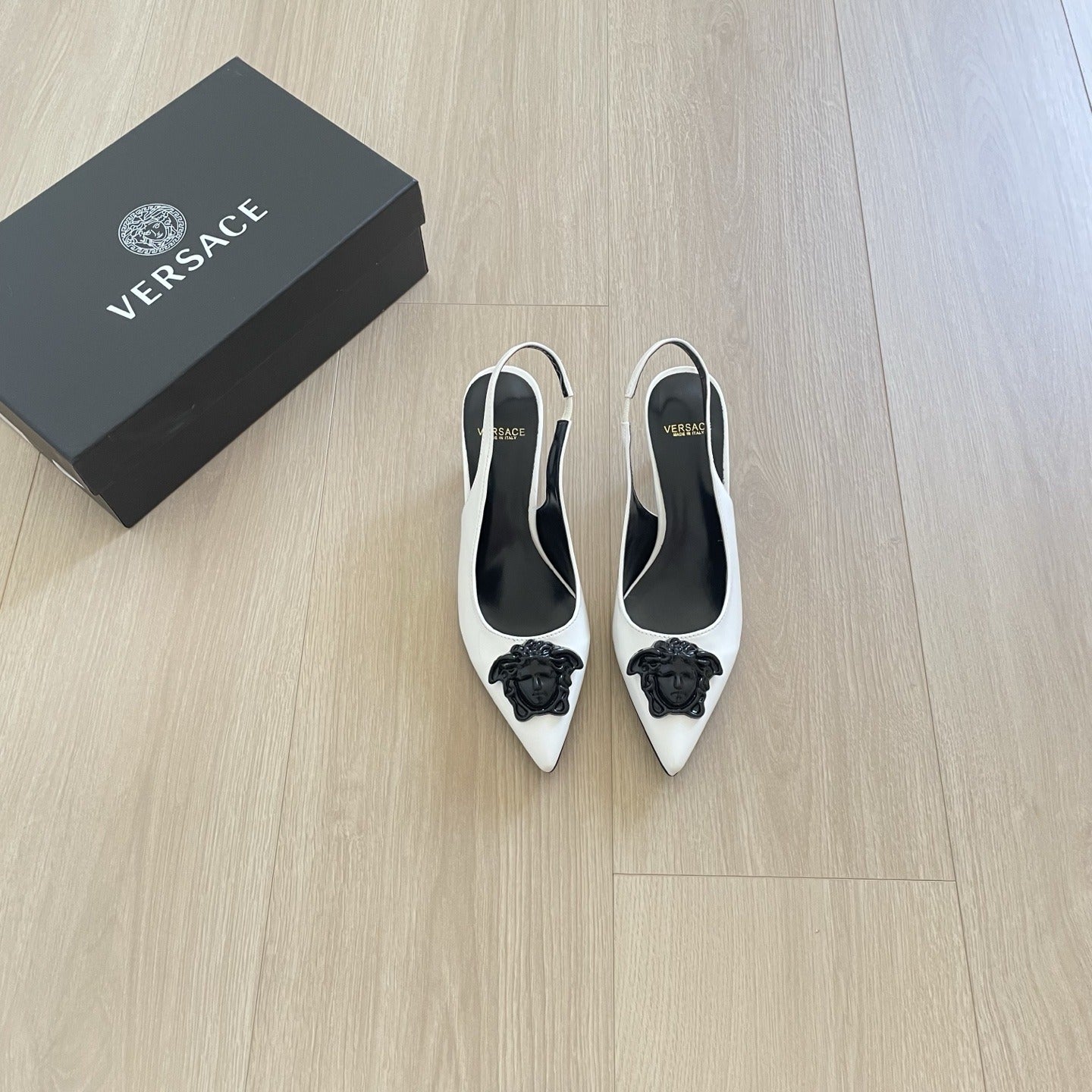 Versace Lambskin Leather Sandals