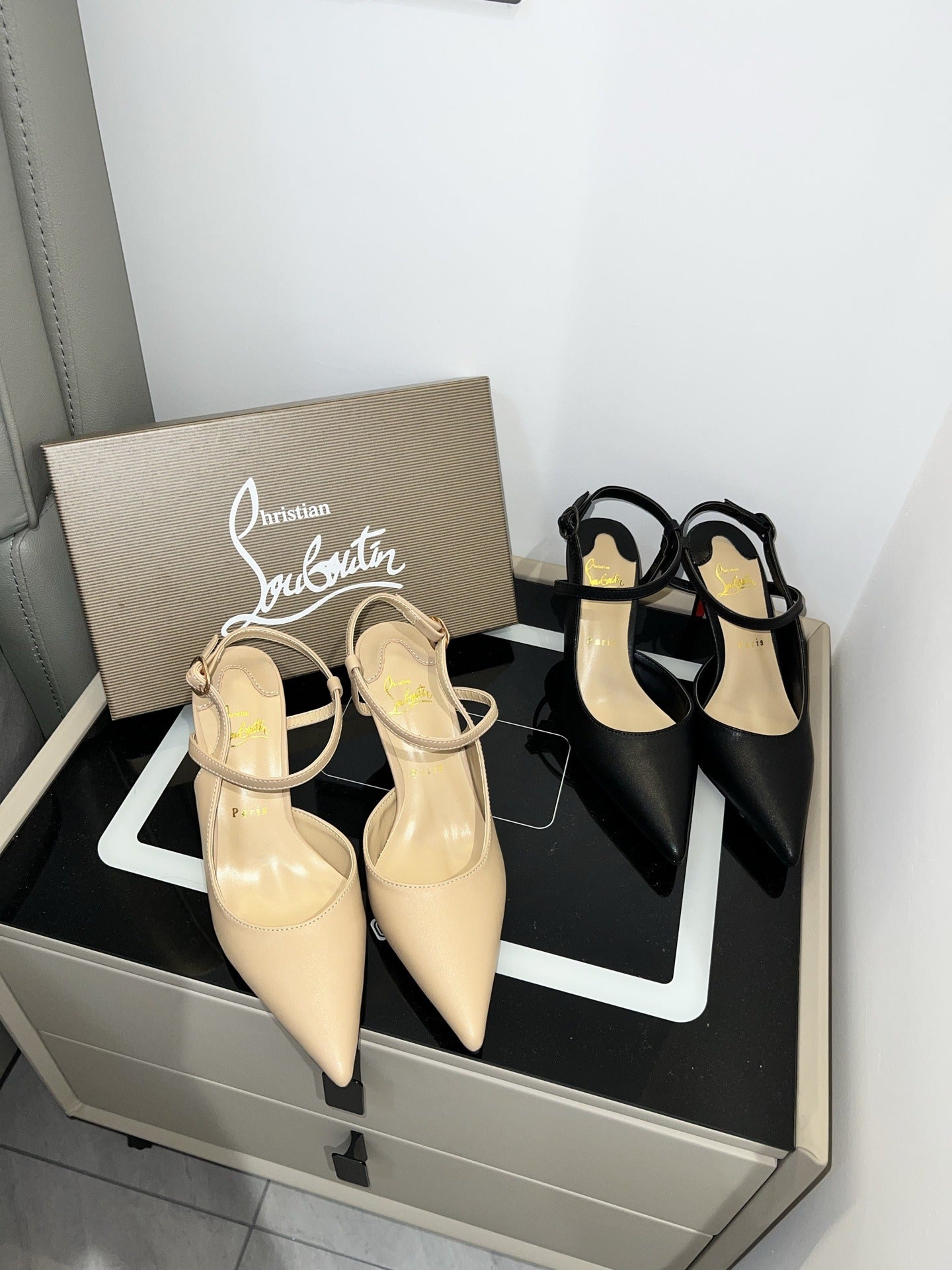 Christian Louboutin Black Sandals