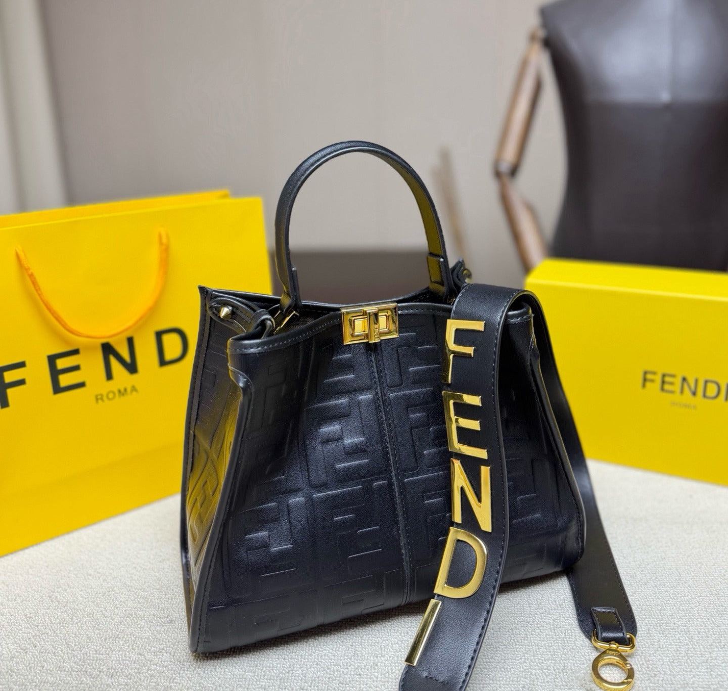 Fendi Lock Tote Bag