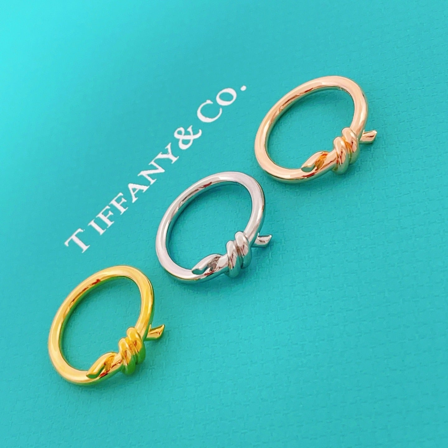 Tiffany & Co. Silver Brass Knot Ring