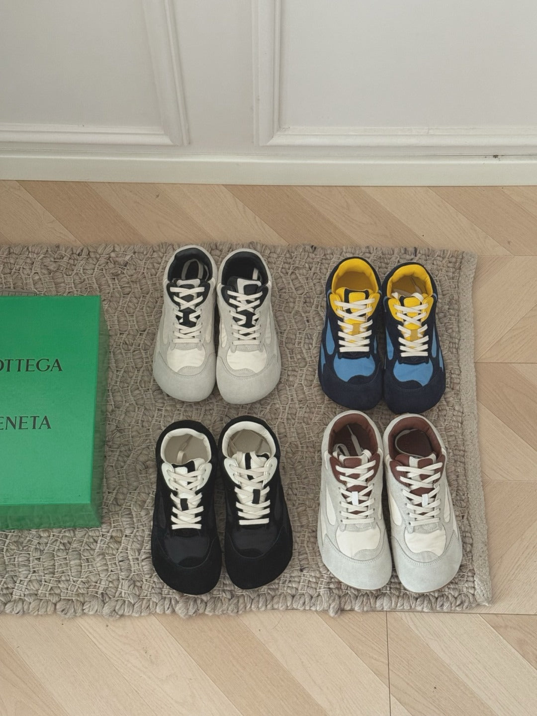 Bottega Veneta Vintage-Finish Sneakers