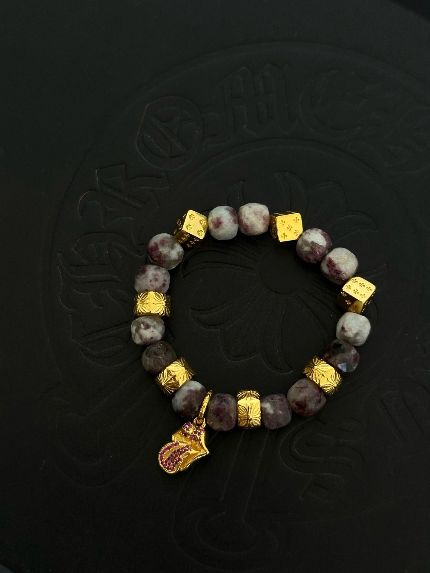 Chrome Hearts Sterling Silver Cross Bracelet