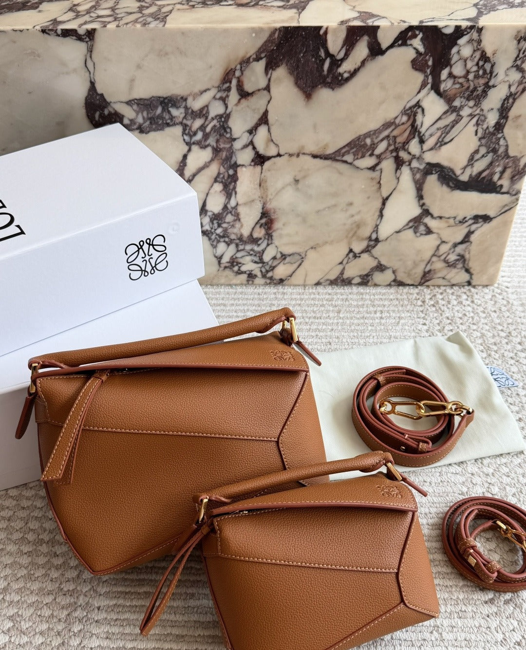 Loewe Leather Puzzle Clutch