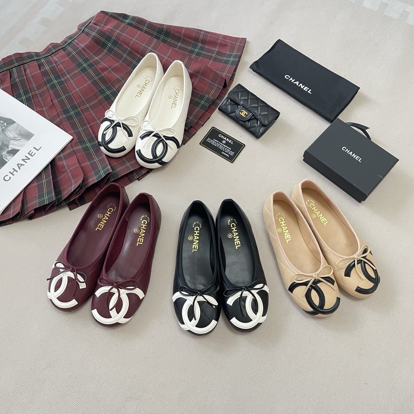 Chanel Leather Ballet Flats
