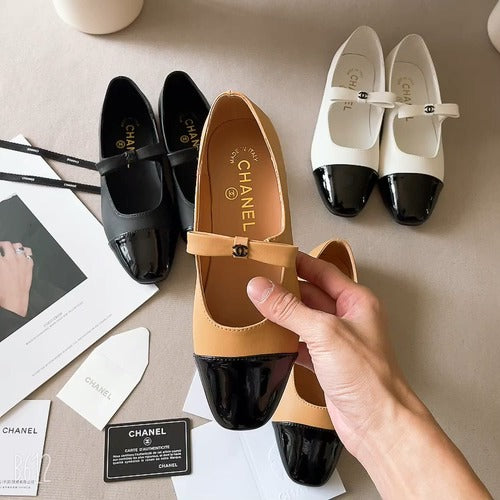 Chanel Leather Square Toe Shoes
