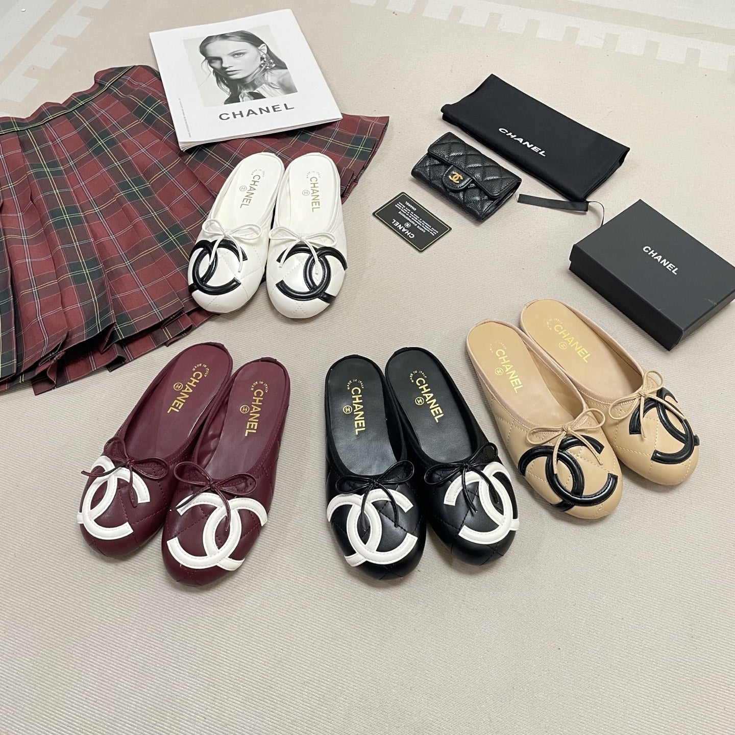 Chanel Leather Ballet Flats