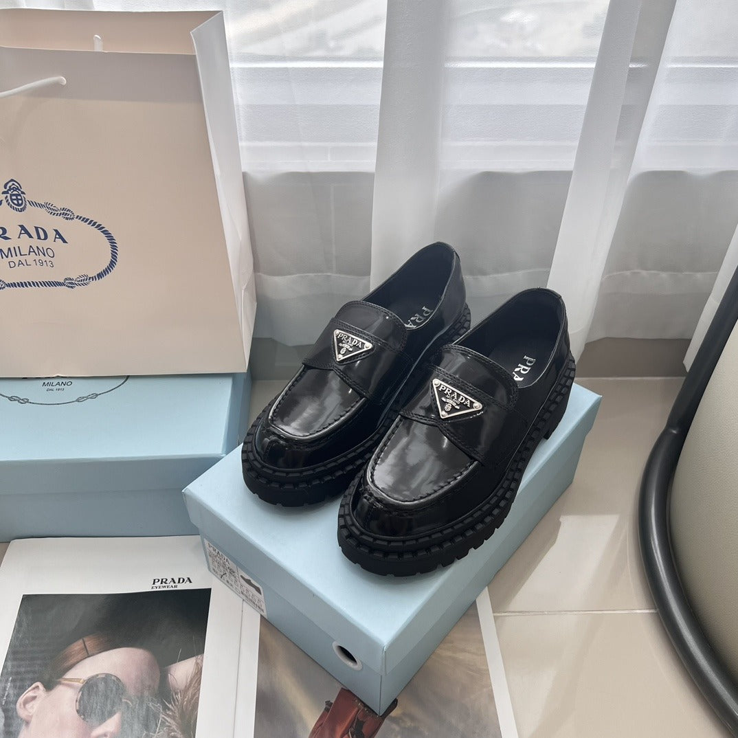 Prada Lambskin Leather Dress Shoes