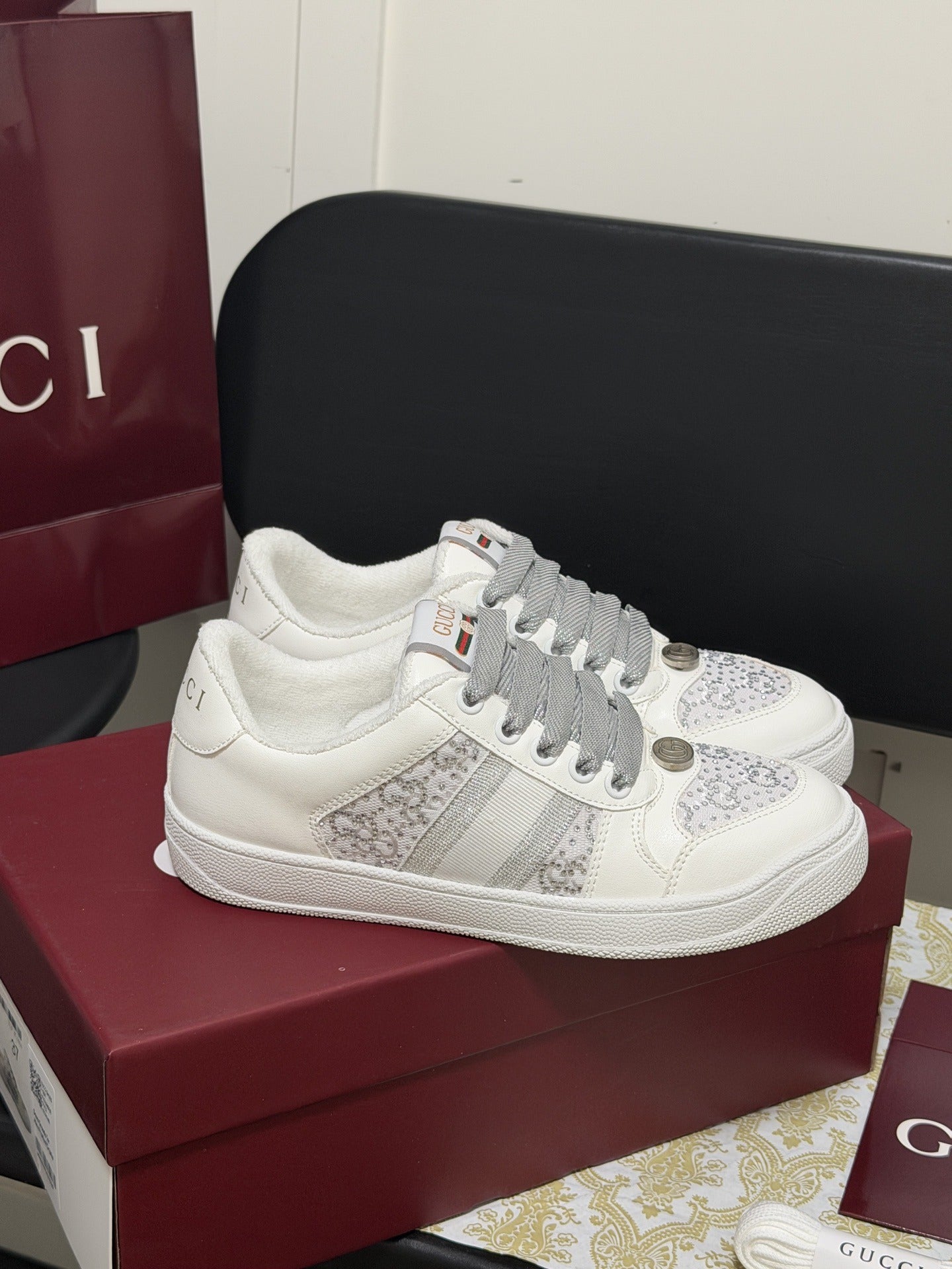 Gucci Crystal Sneakers