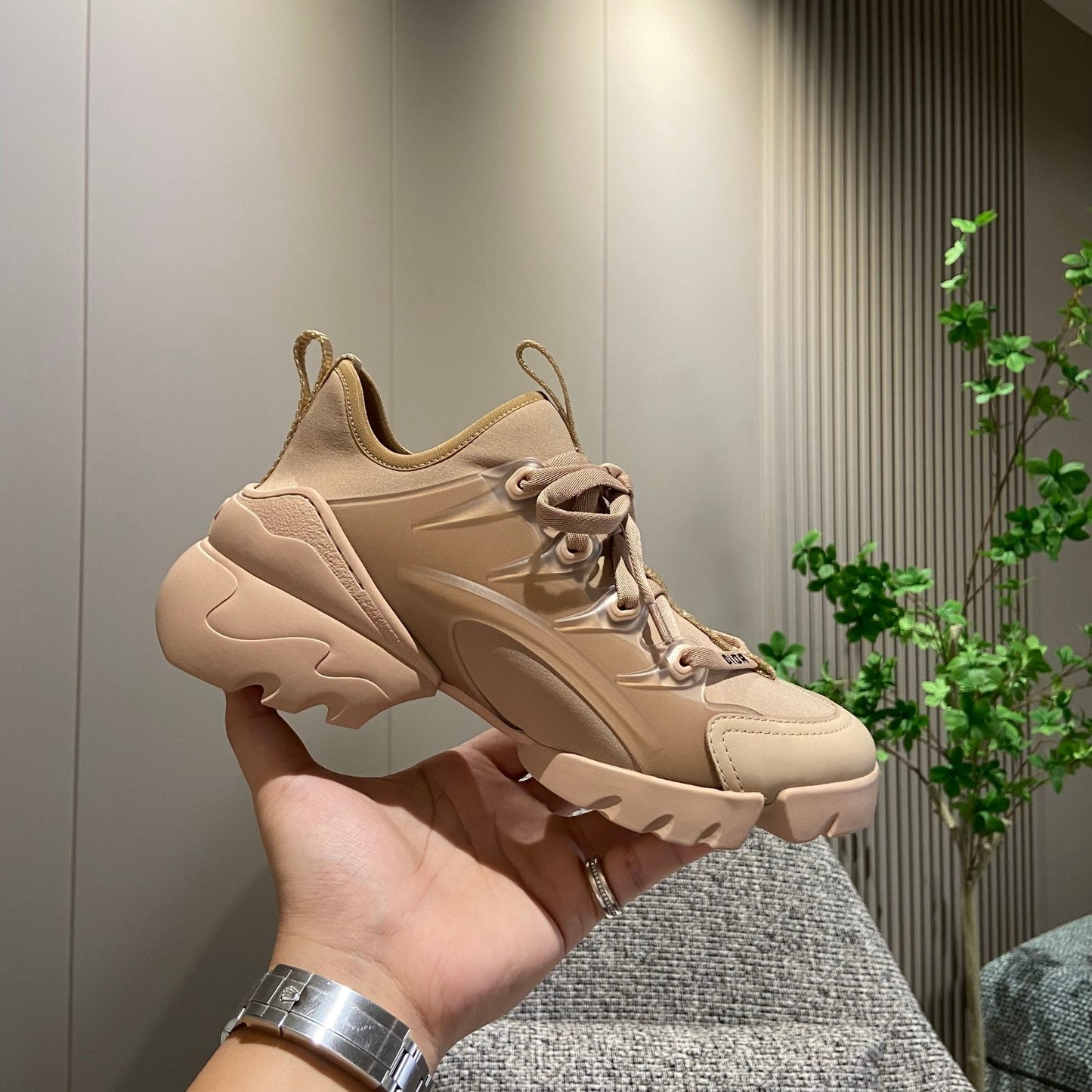 Dior Leather Logo Sneakers