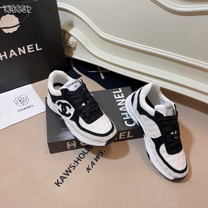 Chanel Leather Logo Shoes