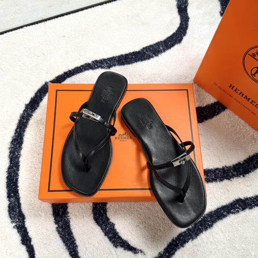 Hermes Leather Logo Slides