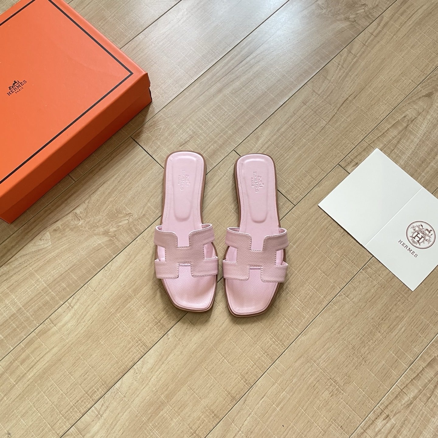 Hermes Leather Slides