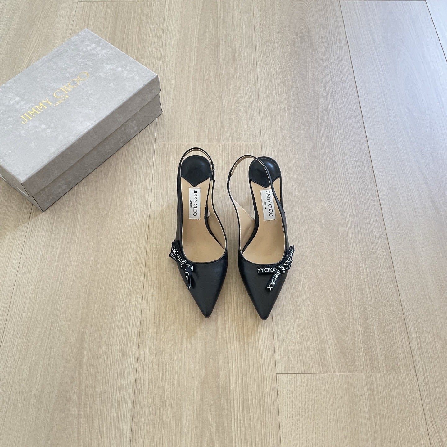 Jimmy Choo Patent Leather Bow Sandals