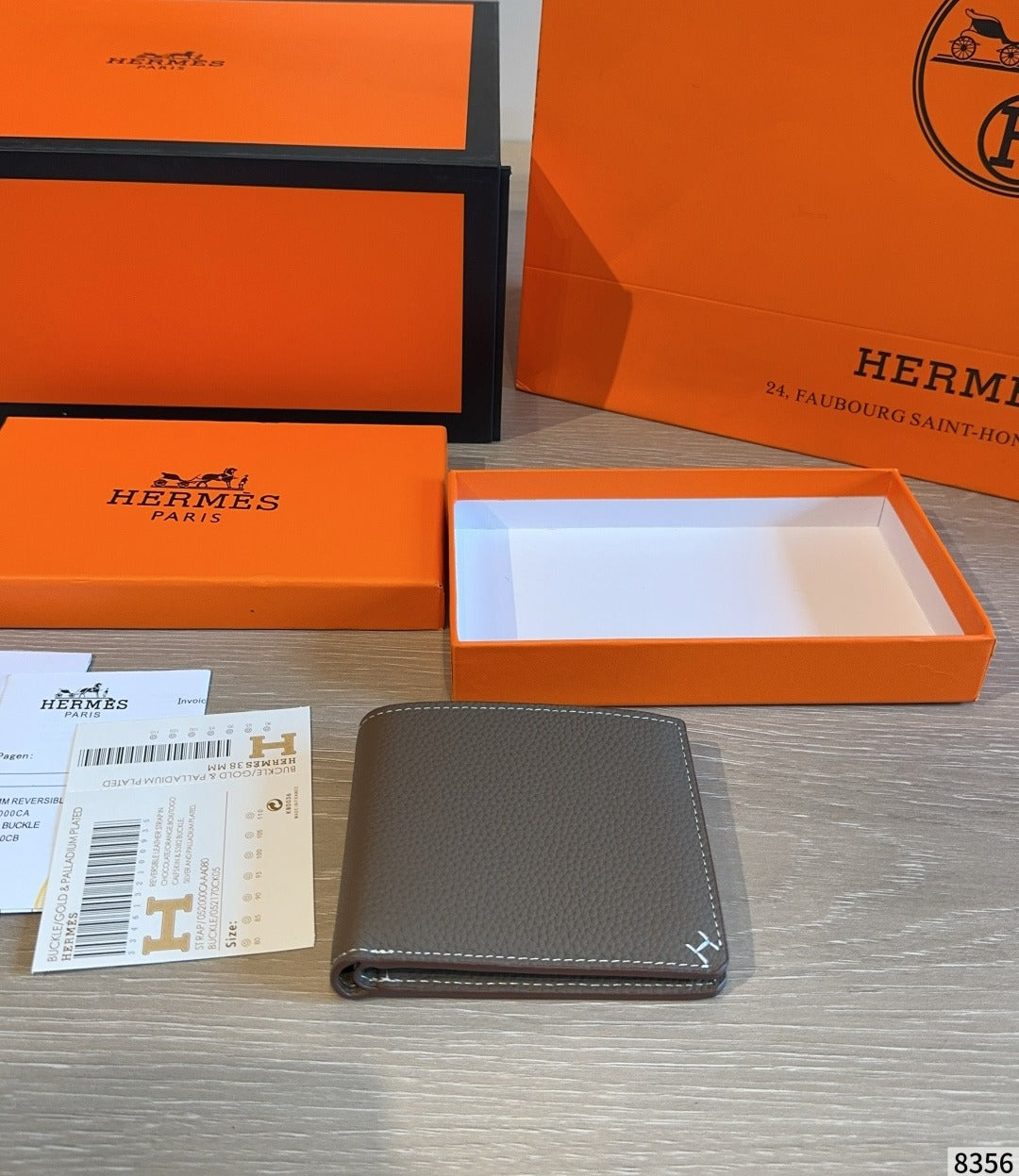 Hermes Leather Clutch