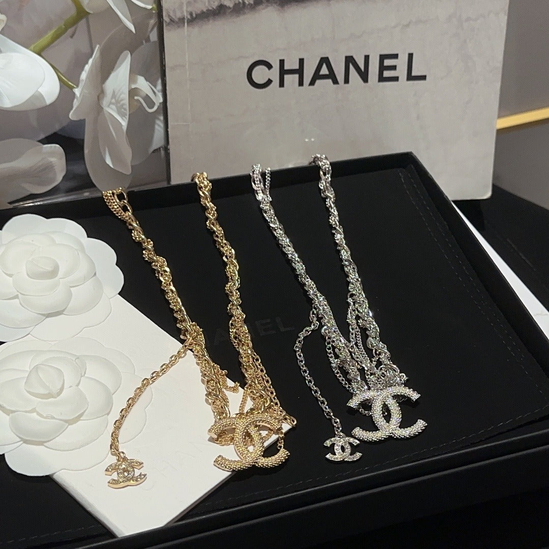 Chanel Silver Chain Necklace