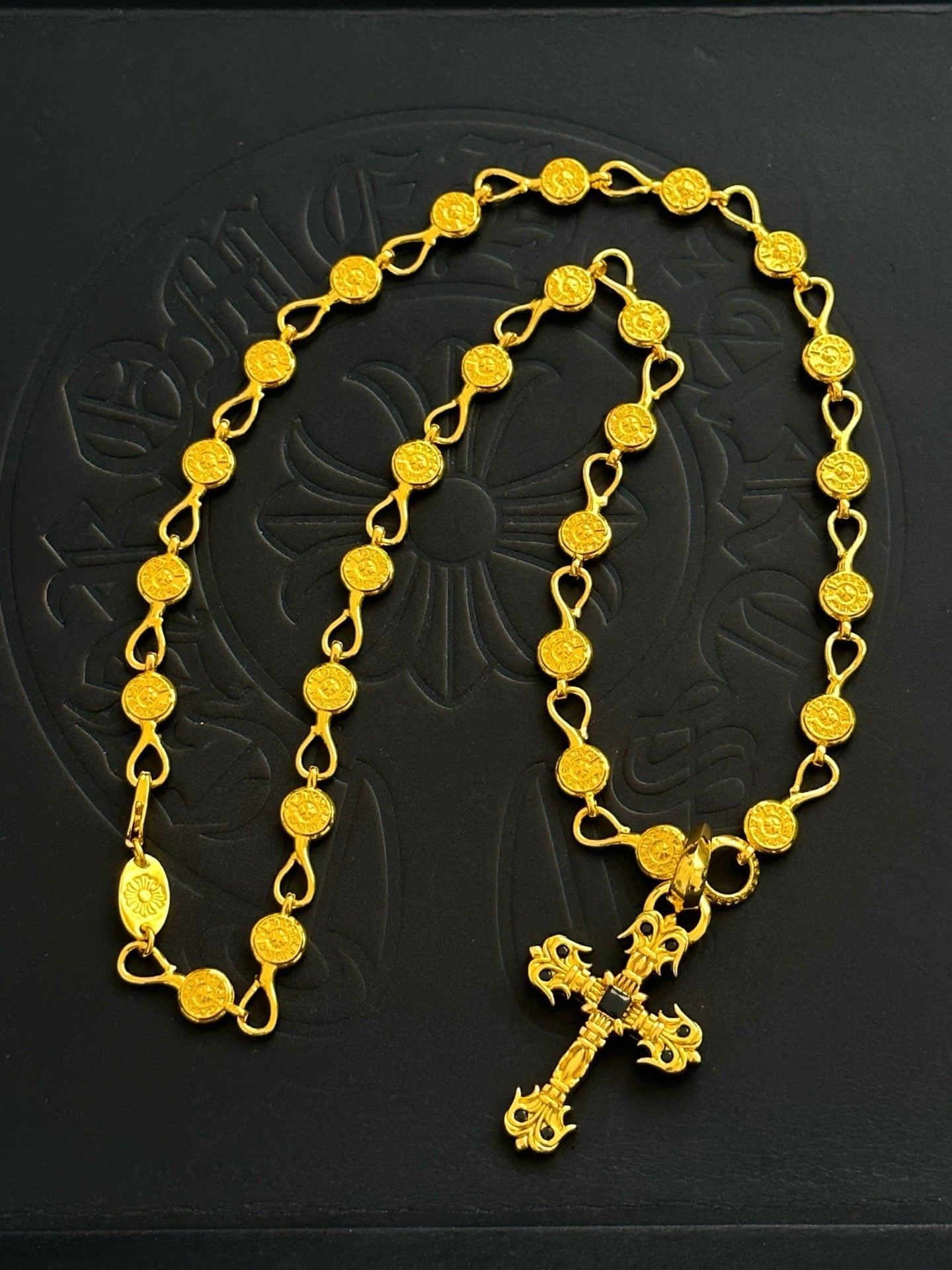 Chrome Hearts Sterling Silver Cross Necklace