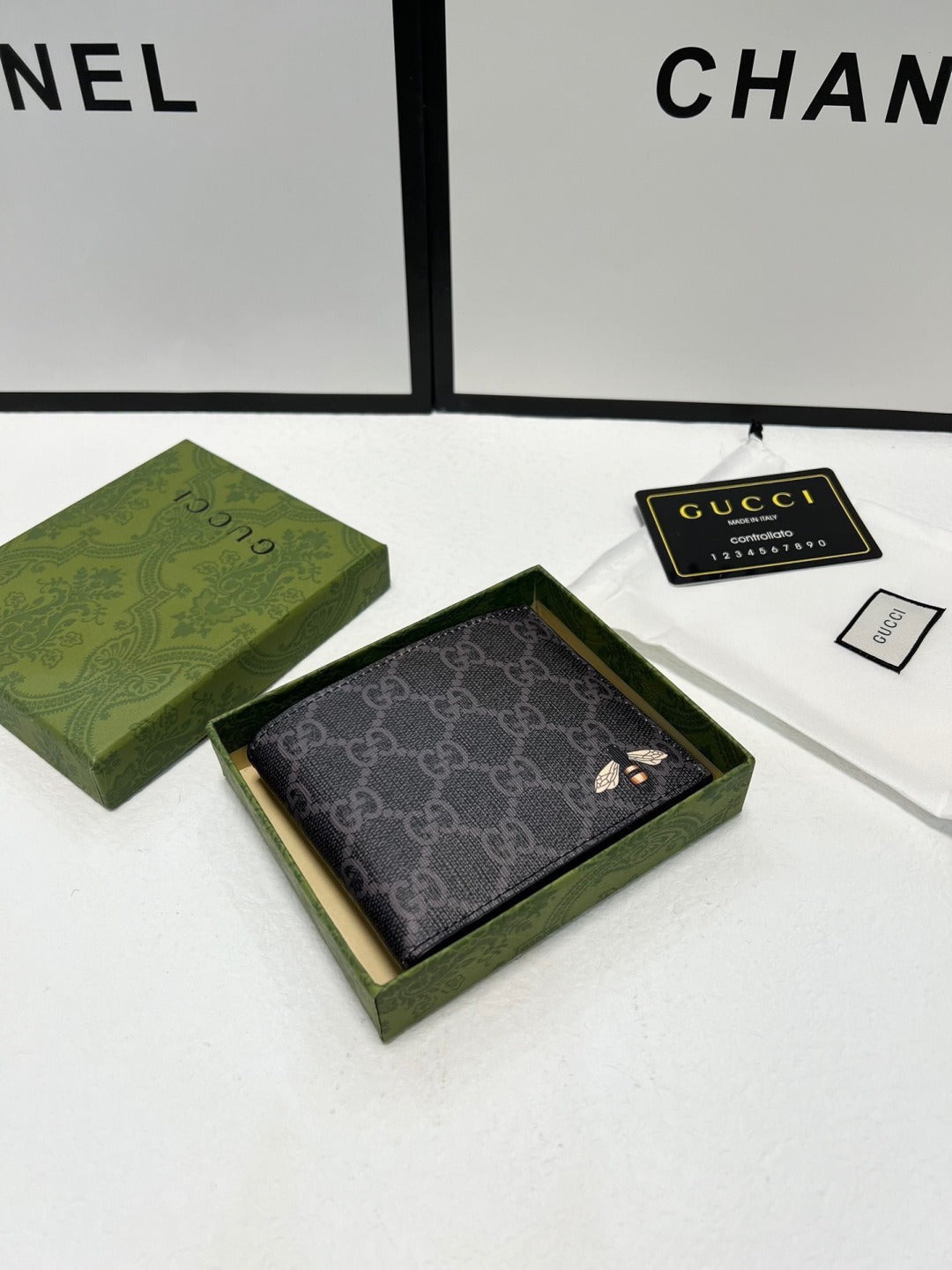 Gucci Black Bee Wallet
