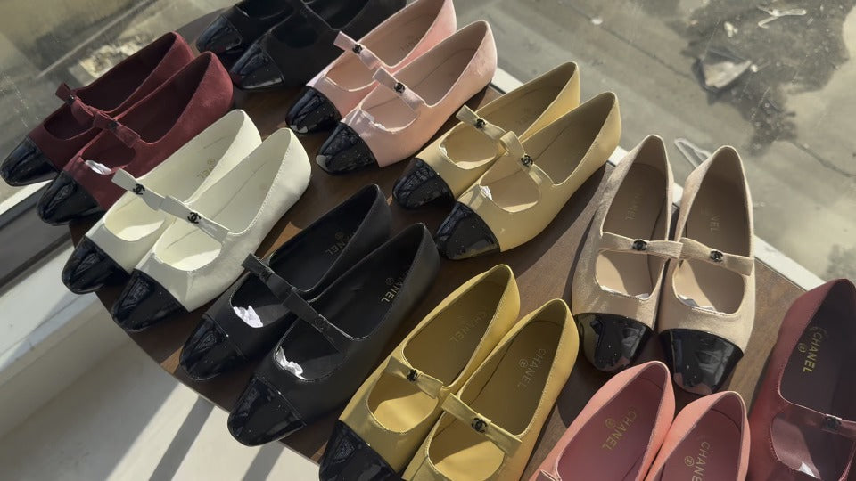 Chanel Patent Leather Bow Shoes