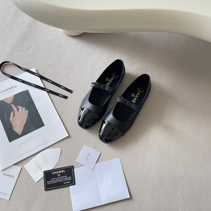 Chanel Leather Square Toe Shoes