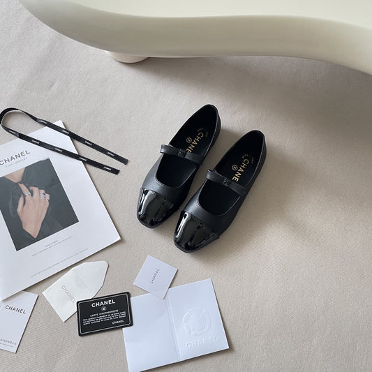 Chanel Leather Square Toe Shoes