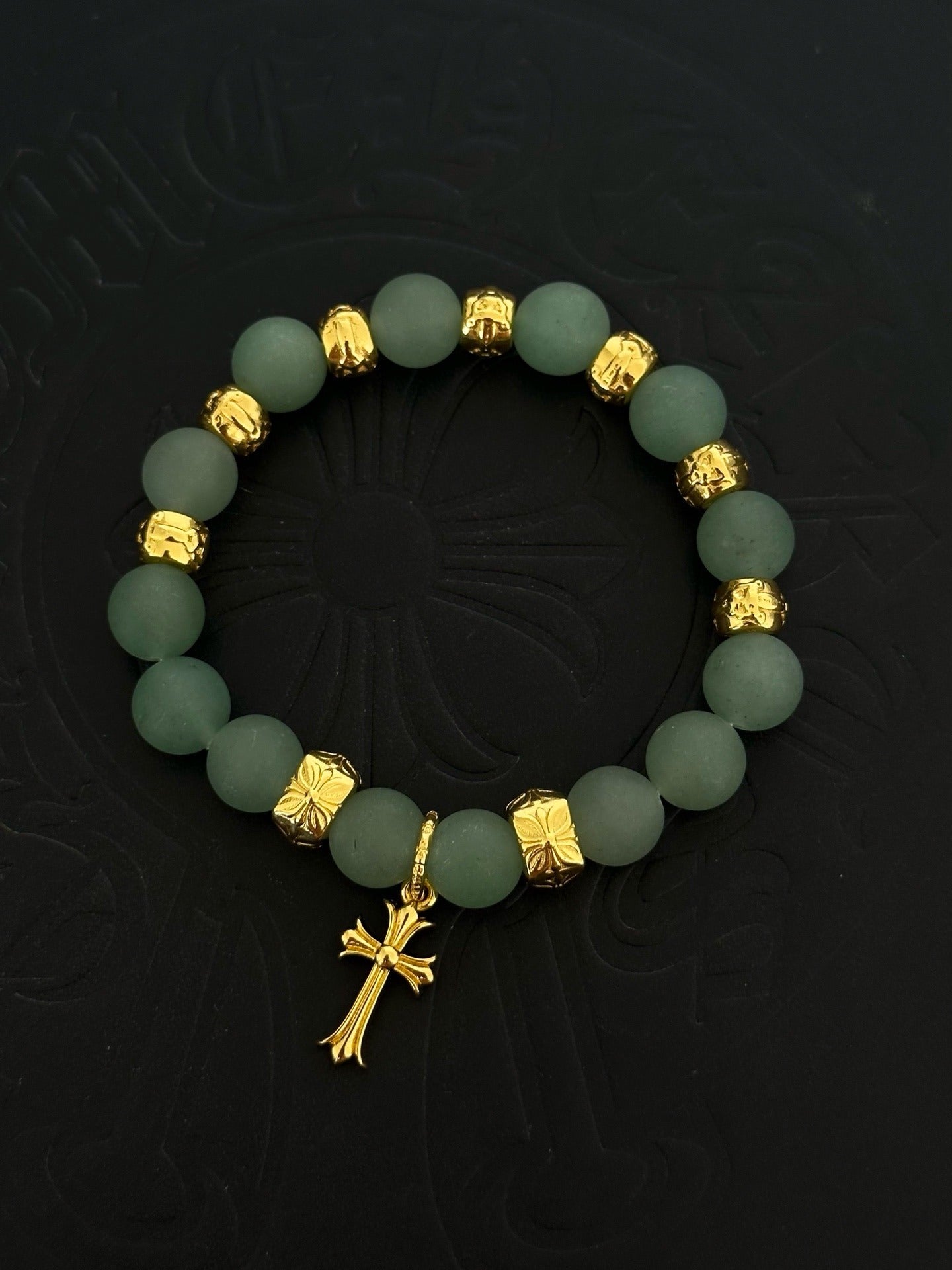 Chrome Hearts Sterling Silver Cross Bracelet
