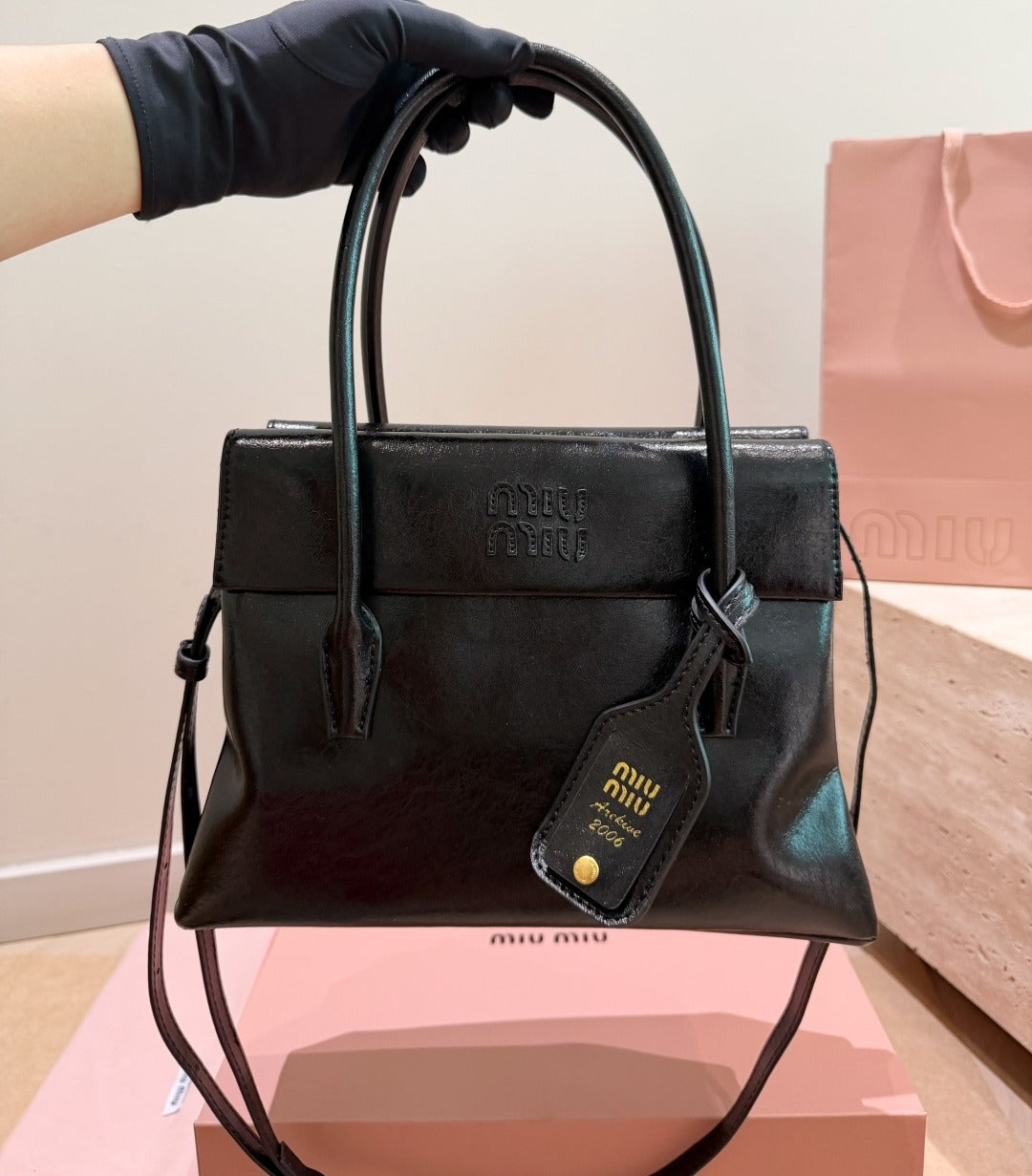 Miu Miu Logo Handbag