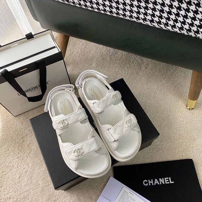 Chanel Lambskin Leather Sandals