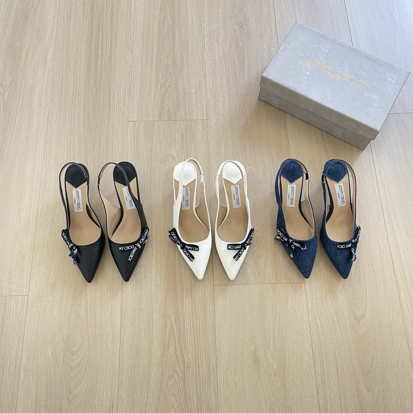 Jimmy Choo Patent Leather Bow Sandals