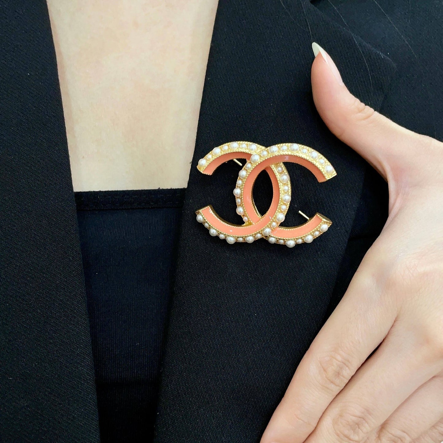 Chanel Pearl Brooch