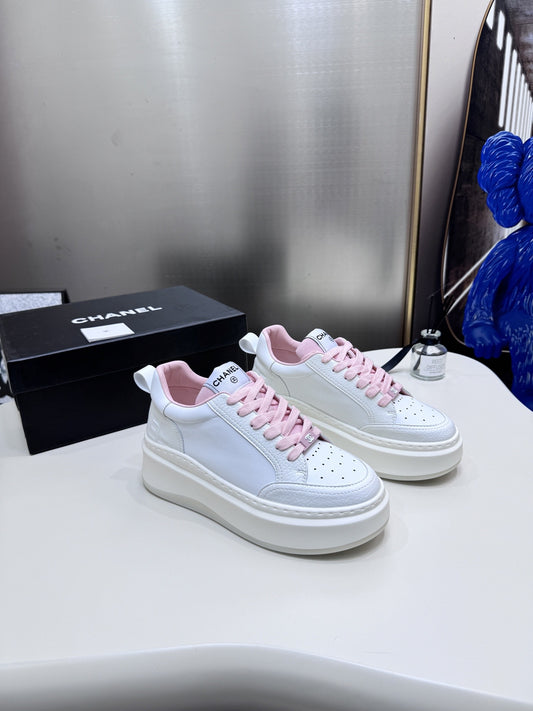 Chanel Leather Tennis Shoes